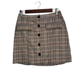 Urban Outfitters Plaid Skirt Button Front - SZ:Small